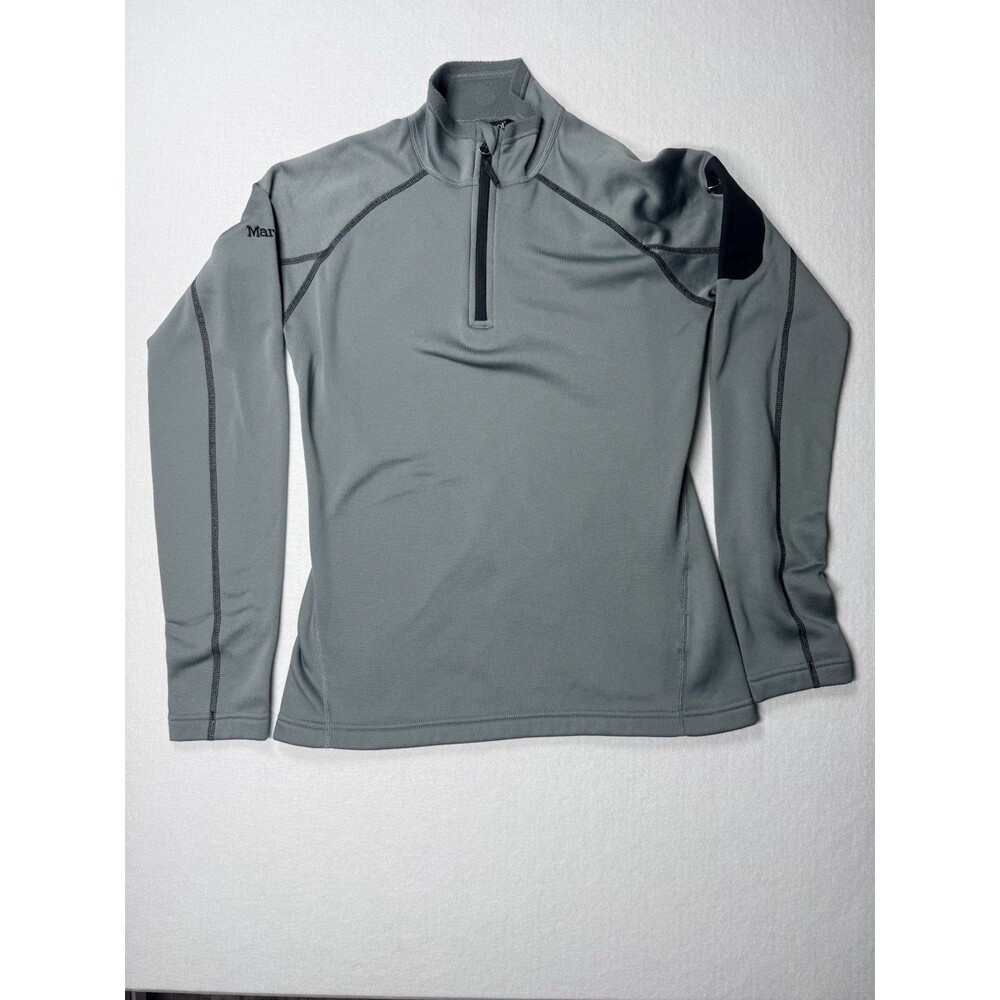 Marmot Women’s Half Zip Pullover Jacket Gray Polartec Fleece Size Small